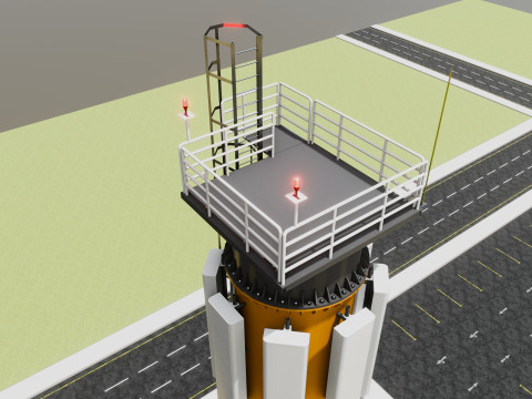 GSM and Solar Tower 3D Model