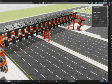 Solar Pedestrian Overpass 3D Model