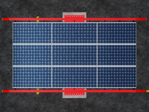 ELLIPSE TYPE SOLAR CARPORT TYPE-1 Modello 3D