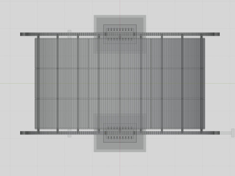 ELLIPSE TYPE SOLAR CARPORT TYPE-1 Modello 3D