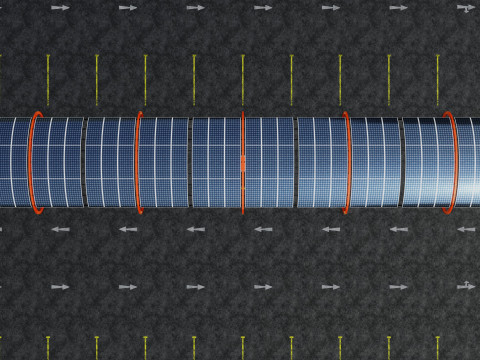 ELLIPSE TYPE SOLAR CARPORT TYPE-1 10 Cars Model 3D