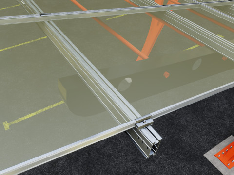 L TYPE SOLAR CARPORT TYPE-2 3D Model