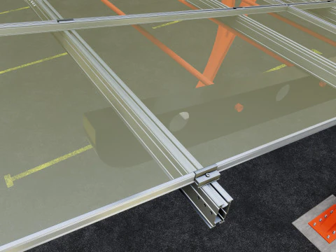 L TYPE SOLAR CARPORT TYPE-2 3D Model