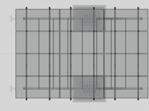 L TYPE SOLAR CARPORT TYPE-2 3D Model