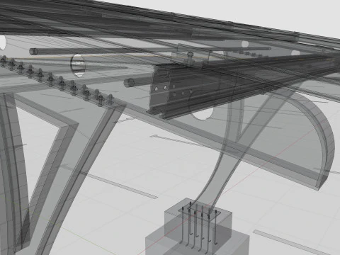 L TYPE SOLAR CARPORT TYPE-2 3D Model