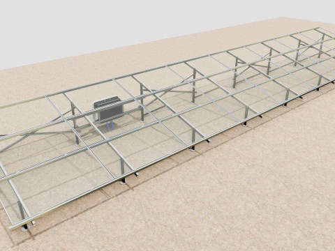 Solar Construction 3x8 Table 3D Model