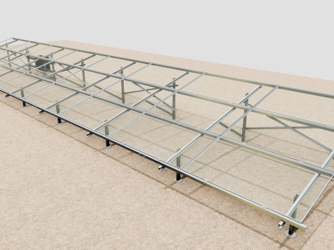 Solar Construction 3x8 Table 3D-Modell