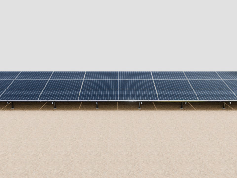 Solar Construction 3x8 Table 3D-Modell