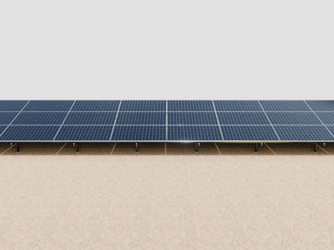 Solar Construction 3x8 Table 3D Model