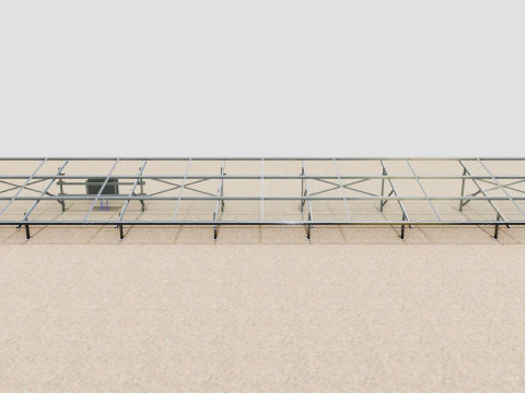 Solar Construction 3x8 Table 3D Model
