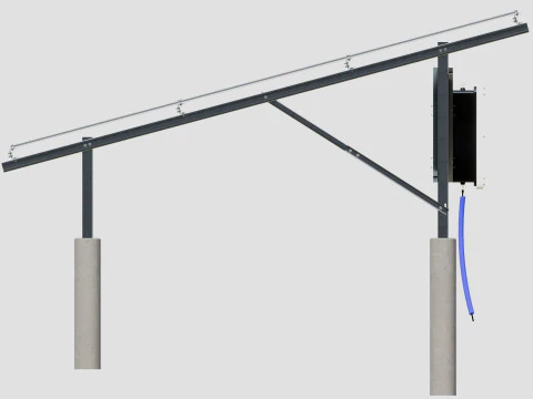 Solar Construction 3x8 Table 3D Model