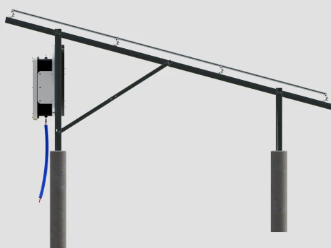 Solar Construction 3x8 Table 3D Model