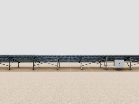 Solar Construction 3x8 Table 3D Model