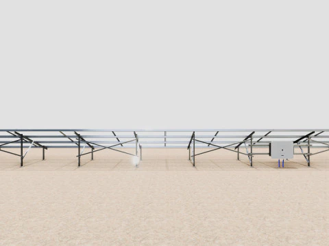 Solar Construction 3x8 Table 3D Model