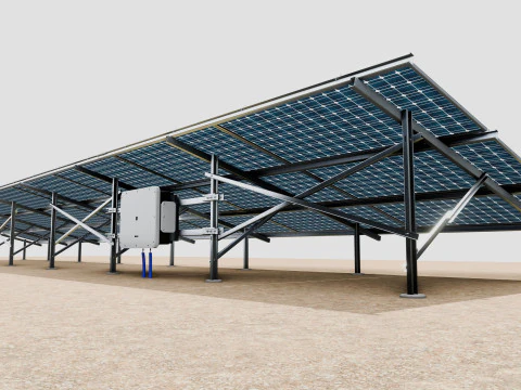 Solar Construction 3x8 Table 3D Model