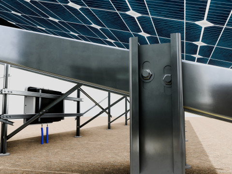 Solar Construction 3x8 Table 3D-Modell