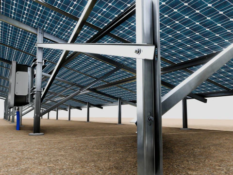 Solar Construction 3x8 Table 3D Model
