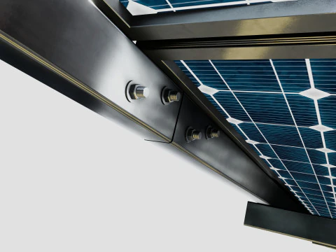 Solar Construction 3x8 Table 3D Model