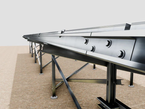 Solar Construction 3x8 Table 3D Model
