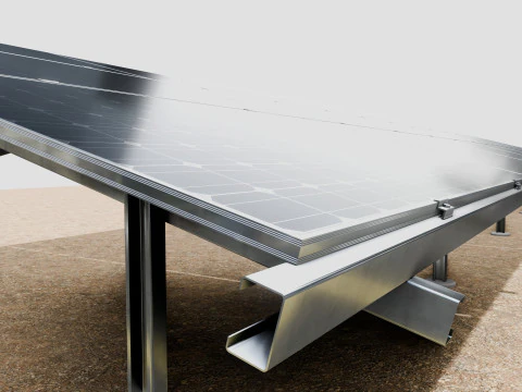 Solar Construction 3x8 Table 3D Model