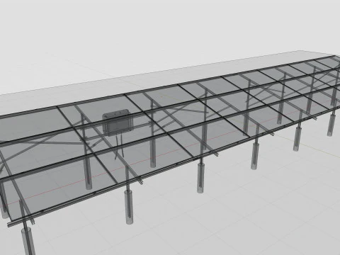 Solar Construction 3x8 Table 3D Model