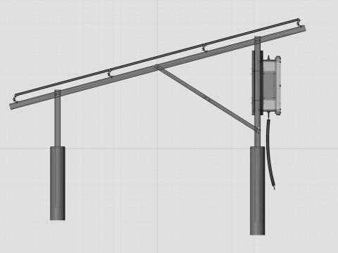 Solar Construction 3x8 Table 3D-Modell