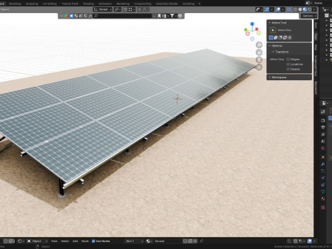 Solar Construction 3x8 Table 3D-Modell