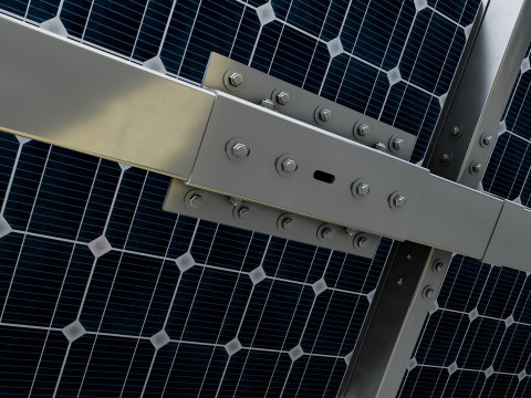 Solar Tracker Table 1x20x2-55-0-55 Degree Modello 3D