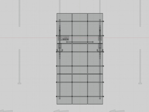 Solar Carport-1 Car Carport-3x3 Panels-Type-1 Modello 3D