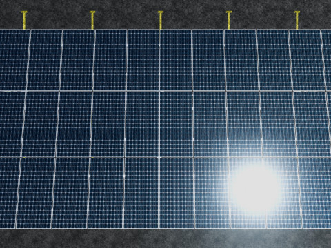 Solar Carport-4 Car Carport-3x12 Panels-Type-1 Modello 3D