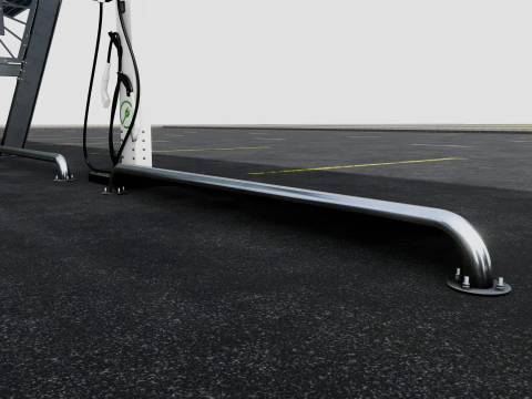 Solar Carport-4 Car Carport-3x12 Panels-Type-1 3D Model