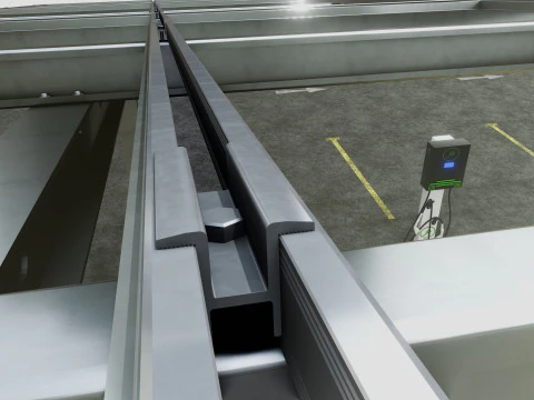 Solar Carport-4 Car Carport-3x12 Panels-Type-1 3D Model