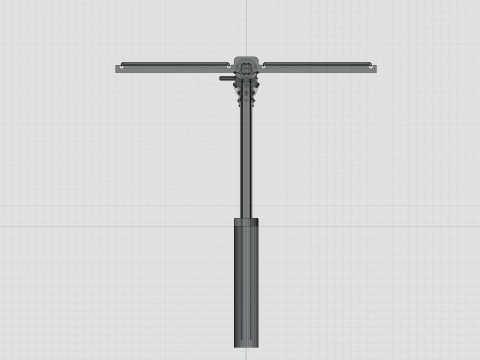 Solar Tracker Table 2x5x2-55-0-55 Degree Modèle 3D