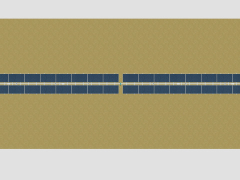 Solar Tracker Table 2x10x2-55-0-55 Degree Modèle 3D