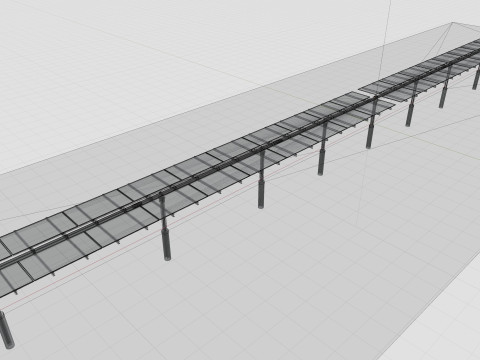 Solar Tracker Table 2x10x2-55-0-55 Degree Modèle 3D