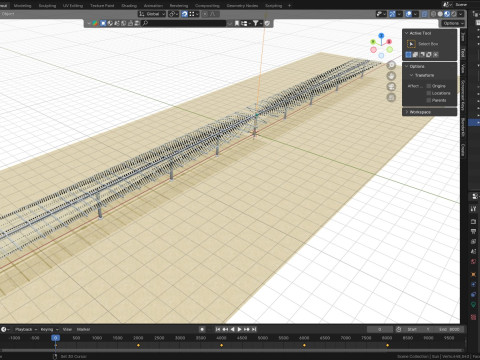 Solar Tracker Table 2x10x2-55-0-55 Degree Modèle 3D