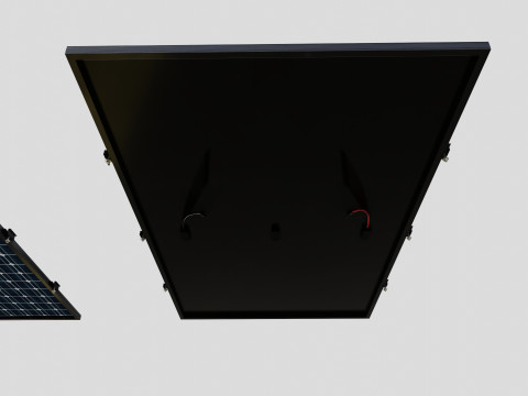 Black Framed Solar Panel 590W 2285x1134x30mm 3D 모델