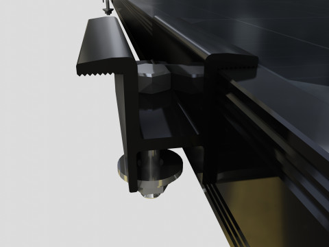 Black Framed Solar Panel 590W 2285x1134x30mm 3D 모델