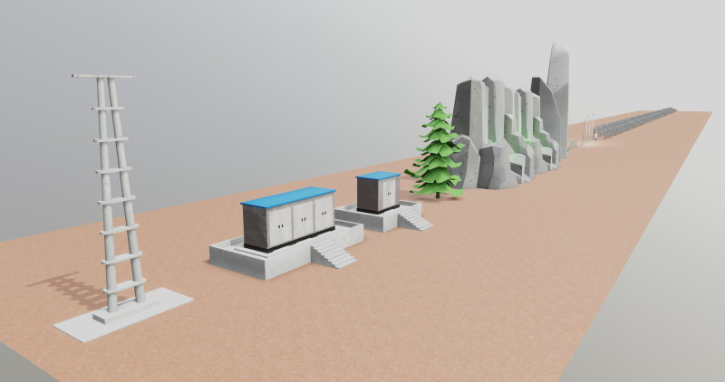 Low Poly Fixed System Solar Energy Pack 3D Модель .c4d .max .obj .3ds .fbx .stl .blend