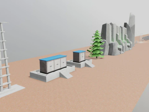 Pack d'&eacute;nergie solaire &agrave; syst&egrave;me fixe Low Poly Modèle 3D