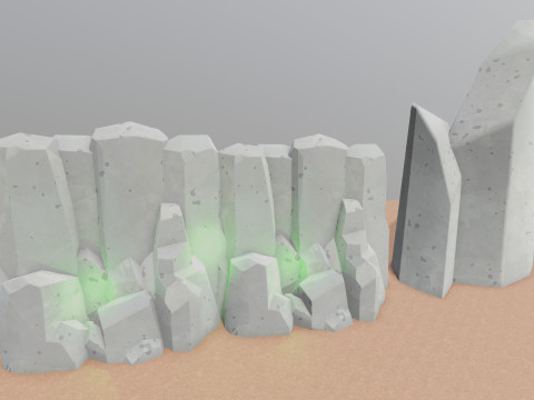 Low Poly Single Row Tracker System Pack 3D Model