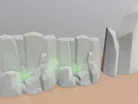 Low Poly Double Row Tracker System Pack 3D Model
