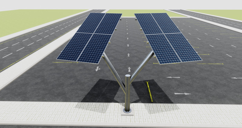 SOLAR ENERGY TREE 3D 模型 .c4d .max .obj .3ds .fbx .stl .blend