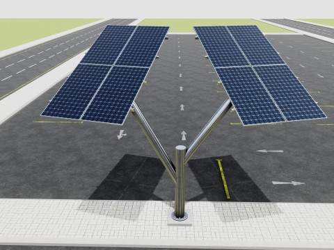 SOLAR ENERGY TREE 3D Model