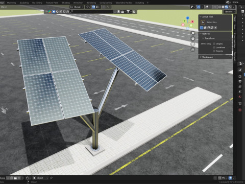 SOLAR ENERGY TREE 3D 模型