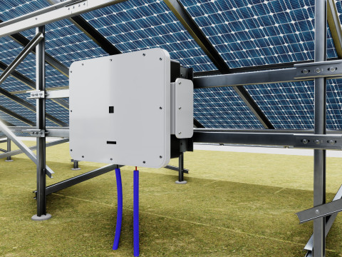 Solar Energy Construction 2x13 Table Vertical Purlin 3D Model