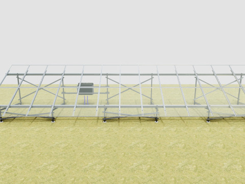 Solar Energy Construction 2x13 Table Vertical Purlin 3D Model