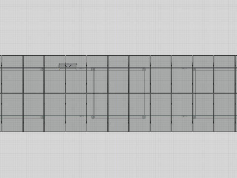 Solar Energy Construction 2x13 Table Vertical Purlin 3D Model