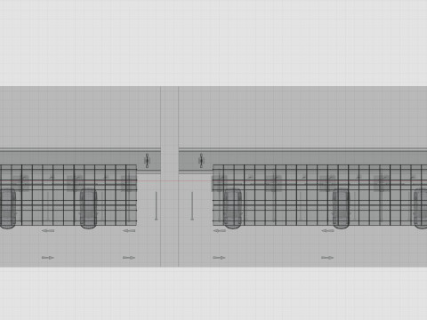 Low Poly Solar Carport Type-1 Pack 3D 模型
