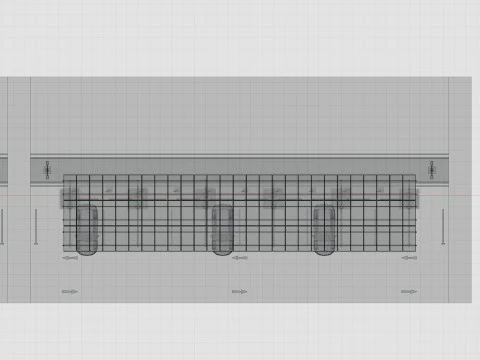 Low Poly Solar Carport Type-1 Pack 3D Model